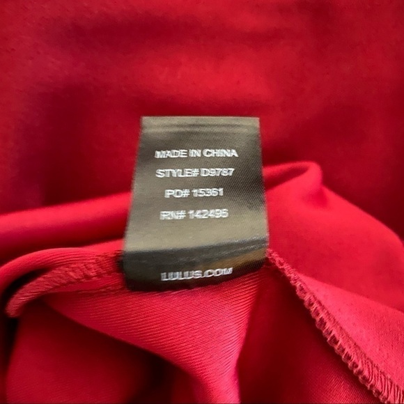 Lulus Ring My Bell Wine Red Halter Dress, New with Tags - Picture 7 of 8